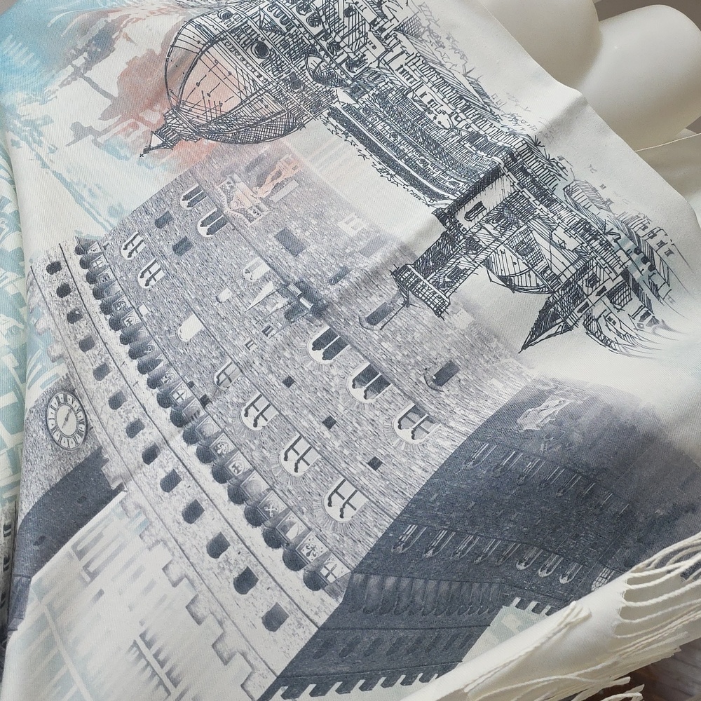 NWOT Florence,Italy Scarf/Wrap - Picture 4 of 9